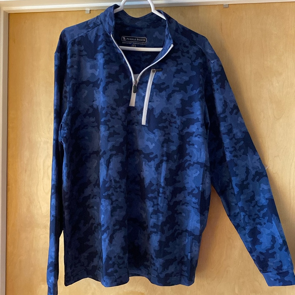 Pebble beach ls blue light blue camo windbreaker